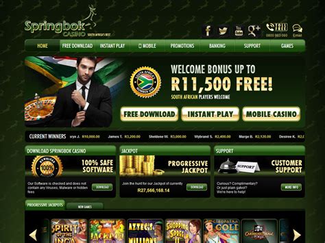 springbok casino winners